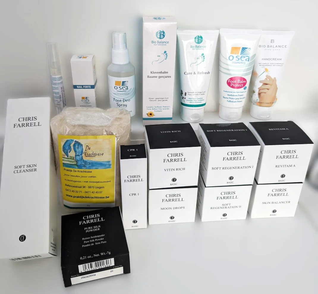 Producten O&#39;Sea en Districos in Praktijk De Krachtoase